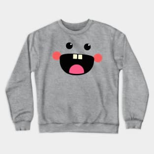 Funny/Weird/Cute Summer Kawaii Smiley Face Design Crewneck Sweatshirt